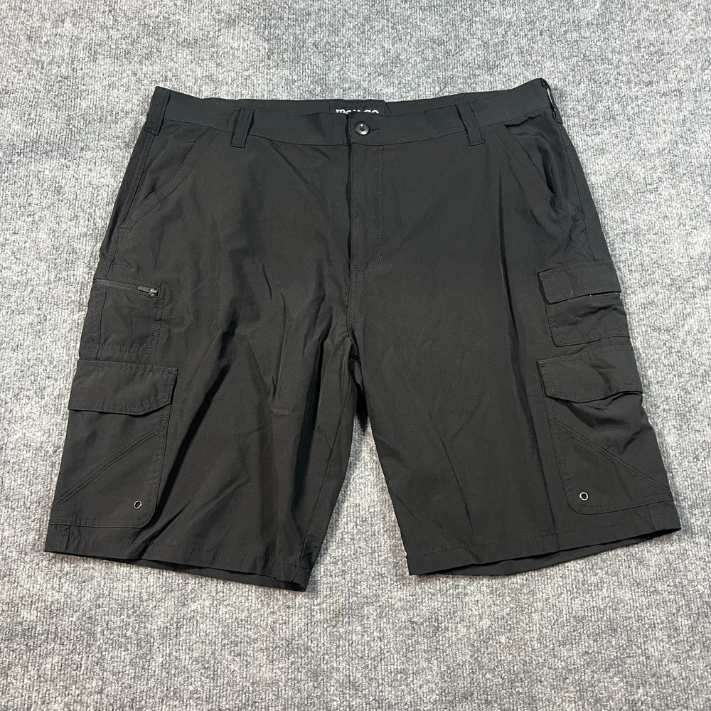 Iron Clothing Hybrid Cargo Shorts Mens 40 Black Utility Pocket Stretch High Rise